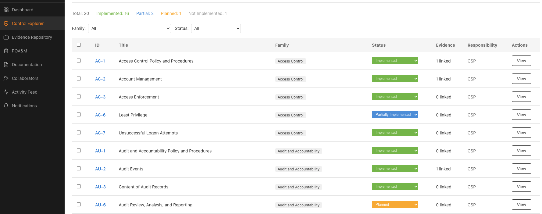 Control Management screenshot 1